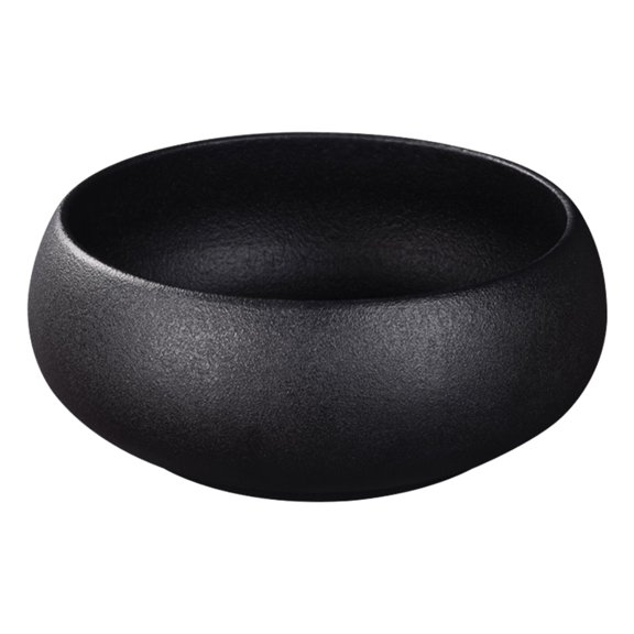 CTIRCHIU Tea Ceremony Accessories Black Pottery 1Pack 7.5X7.5X3.1In