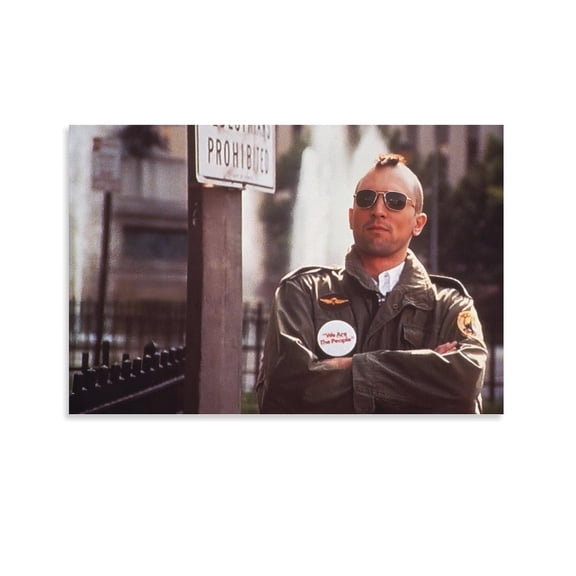 Taxi Driver Movies Poster Painting On Canvas Wall Art Poster Scroll Picture Print Living Room Walls Decor Home Posters 12x18inch(30x45cm)