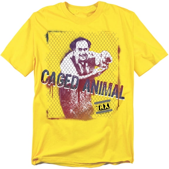 Taxi Men's  Caged Animal T-shirt Yellow