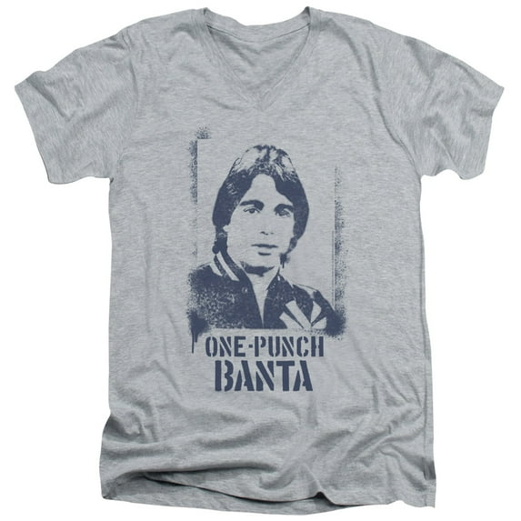 Taxi - One Punch Banta - Slim Fit V Neck Shirt - X-Large