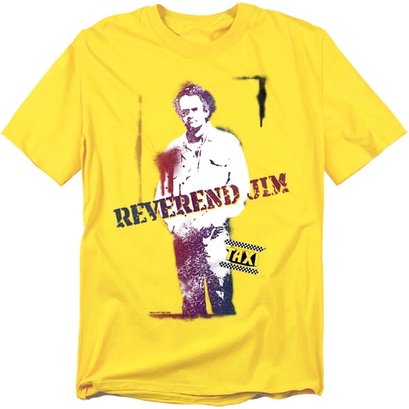 Taxi Men's Reverend Jim T-shirt X-Large Yellow