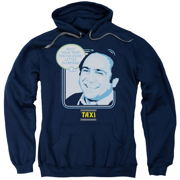 Taxi Shut Your Trap Adult Pullover Hoodie Sweatshirt Navy