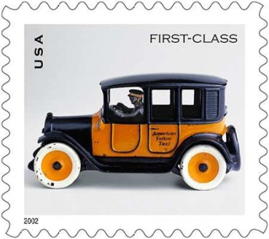 Taxicab Antique Toy Canvas Art - US POSTAL SERVICE (24 x 24)