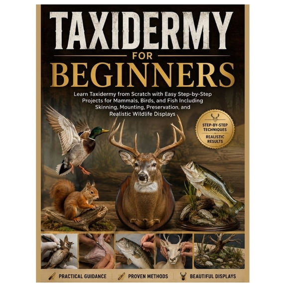Taxidermy for Beginners: Learn Taxidermy from Scratch with Easy Step-by-Step Projects for Mammals, Birds & Fish Includin, (Paperback)