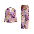 Tay×lor Swift Pajamas Two Piece Set Men and Women Suede Pajamas Casual Cardigan Pajamas Home