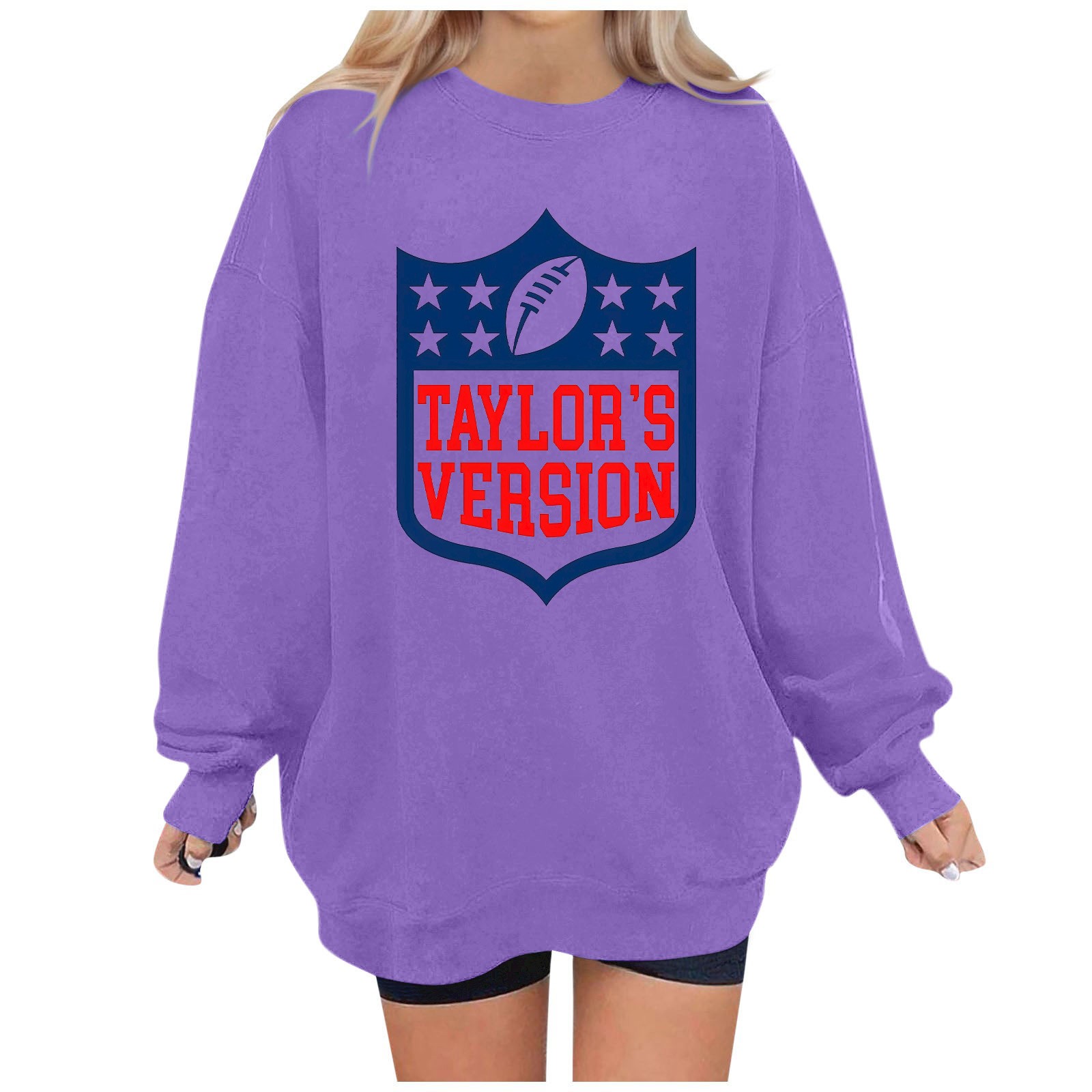 Guvpev TayIor Swift's Sweatshirt,TayIor Swift's Merch Sweatshirt,Women's Letters, Printing Round Necklasses, Fashionable Versatile Long Sleeve Loose