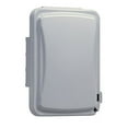 thumbnail image 1 of TayMac MM110G Weatherproof Single Outlet Outdoor Receptacle Cover, 5/8 Inches Deep, Grey, 1 of 3