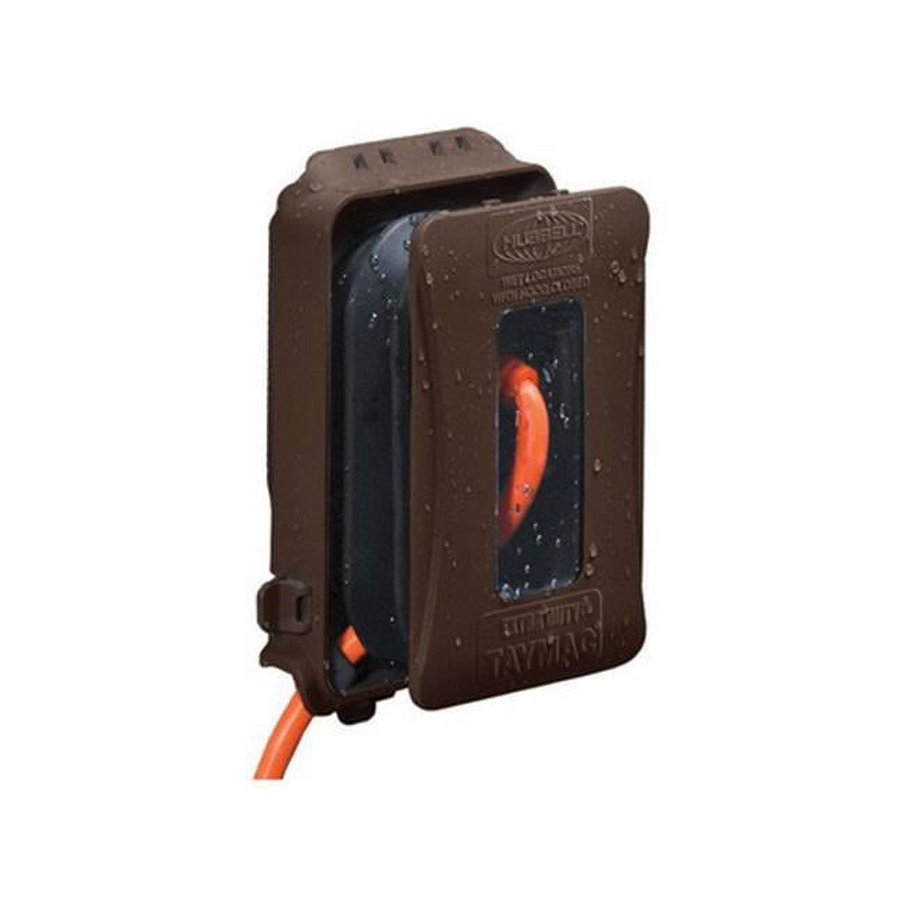 Bronze 1-Gang Weatherproof Electrical Box Cover