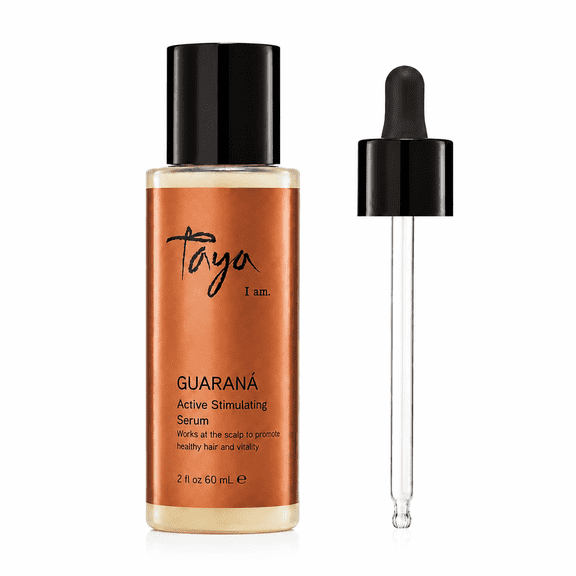Taya Beauty Guarana Active Stimulating Scalp Serum, Leave-In Root & Scalp Treatment for Fuller, Denser, Thicker-Looking Hair, 2 fl oz