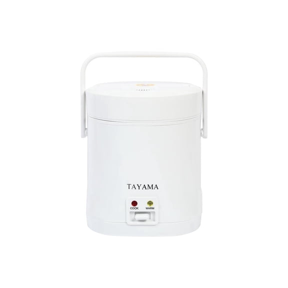 Tayama TMRC-03 1.5 Cup Portable Mini Rice Cooker, White