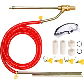 TAYAPURA Pressure Washer Sandblasting Kit, 5000 PSI Wet Abrasive Sandblaster Attachment with Replacement Ceramics Nozzle, 1/4 inch Quick Disconnect
