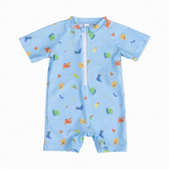 Taybagh Boys One Piece Swimsuit Fashion Beach Jumpsuits Tree Print Boys Swimsuit Kids Clothes