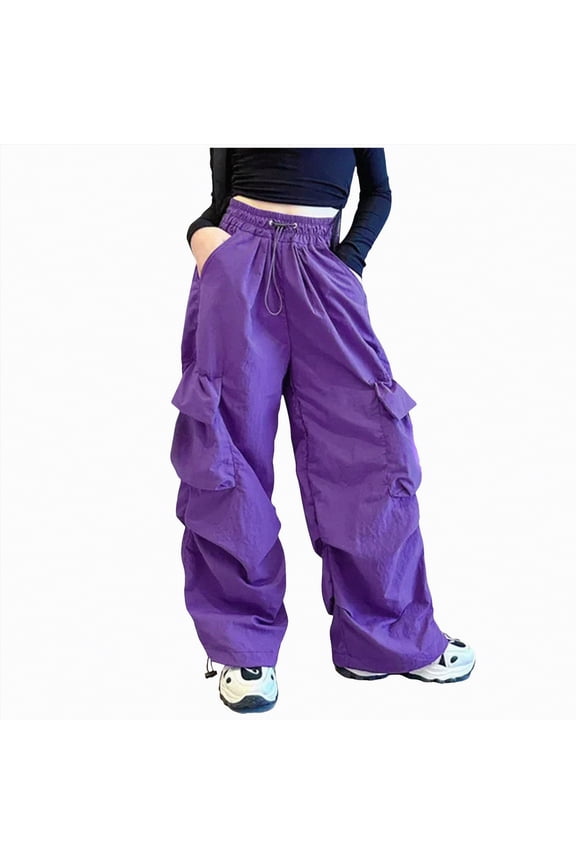 Girls Plus Size Cargo Pants Vintage Pants for Girls Athletic Waist Teen Clothes Cool Pocket Streetwear