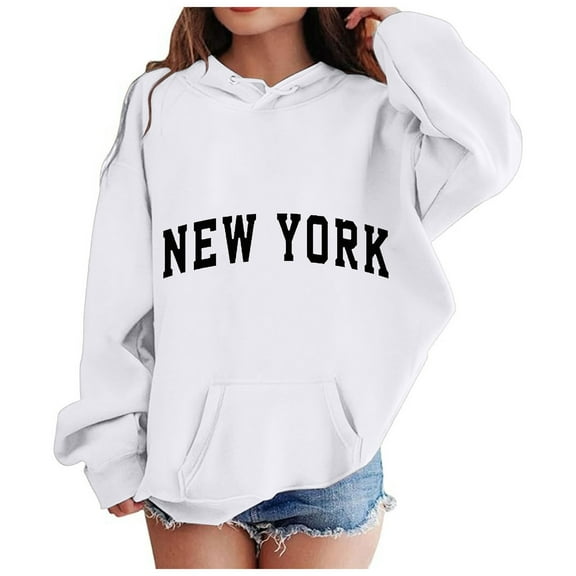 Taybagh Girls Sweatshirts Size 10-12 Kids Hoodies Printed Hooded Teen Girl Clothes with Letters Graphic