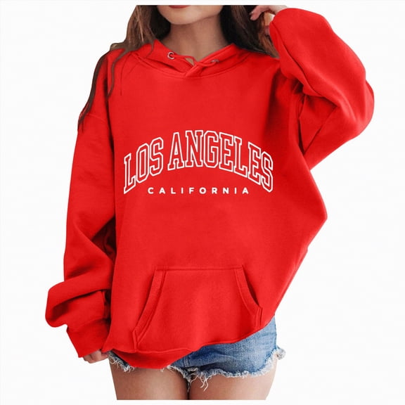 Taybagh Hoodies Sweatshirts for Girls with Front Pocket Minimalist Girls Hoodies Size 10-12 Baby Letters Graphic Clothes
