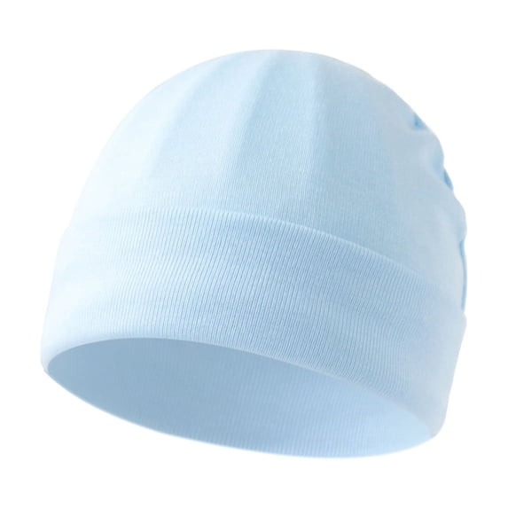 Taybagh Infant Winter Hat Cotton Thick Preemie Hats Solid Color Knitted Newborn Cap for Outdoor