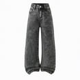 thumbnail image 1 of Taybagh Jeans for Girls Solid Color Girls Baggy Sweatpants Plus Size Wide Leg Jeans Teen Comfy Clothes, 1 of 5