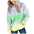 thumbnail image 1 of Taybagh Sweatshirts for Girls Casual Gradient Long Sleeve Hoodies Cute Oversized Pocket Sweatshirt Tops Girls Clothes Size 1-14, 1 of 5