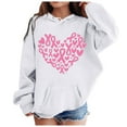 thumbnail image 1 of Taybagh Teen Girls Sweatshirts Cool Warm Oversized Girls Hoodie Pullover Heart Graphic Long Sleeve Shirt with Drawstring, 1 of 4