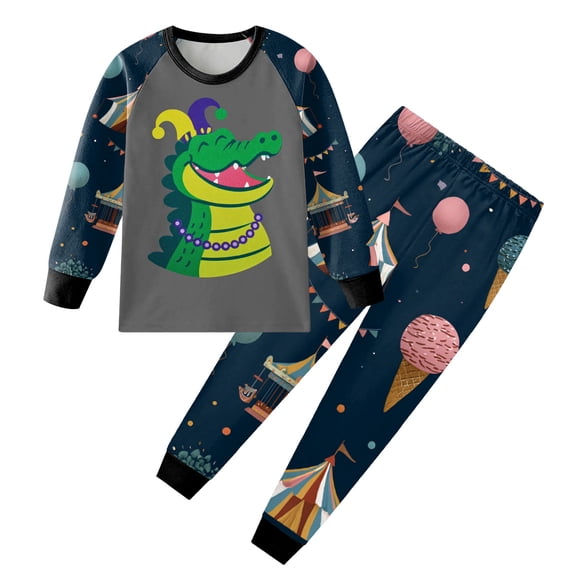 Taybagh Toddler Boy Clothes Soft Baby Clothes Carnival Newborn Boy Outfits 2pcs Long Pants Set 2T 3T 4T 5T 6T for Kids