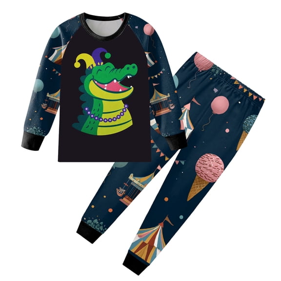 Taybagh Toddler Boy Clothes Soft Baby Clothes Carnival Newborn Boy Outfits 2pcs Long Pants Set 2T 3T 4T 5T 6T for Kids