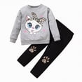 thumbnail image 1 of Taybagh Toddler Girl Outfits Animals Graphic 2t Girl Clothes Trendy Tops Jogger Pants 2 Pieces Clothes, 1 of 4