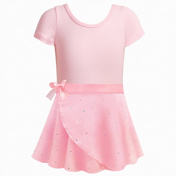 Taybagh Toddler Girls Dance Dress Two Piece Ballet Girls Dresses Performance Gymnastics Training Clothes for Kids Clothes