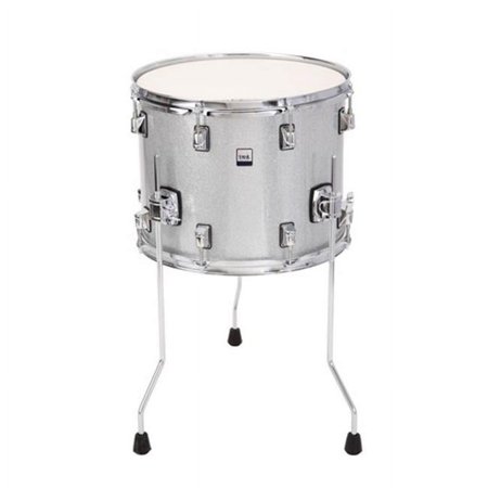 Taye  14 x 11 in. Gokit Add-On Floor Tom Drum, Silver Sparkle