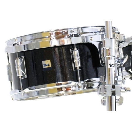 Taye 14 x 7 in. Gokit Add-On Rackr Tom Drum, Black Microflake