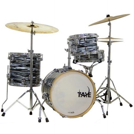 Taye 4 Piece StudioMaple BeBop Drum Shell Pack, Black Oyster