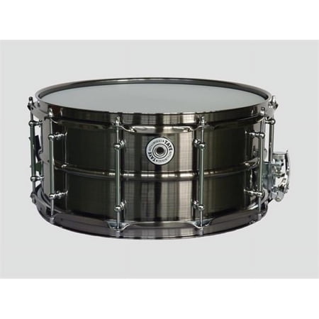 Taye BBS1465 14 x 6.5 in. MetalWorks Brushed Black Nickel Brass Drum