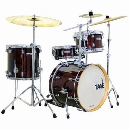 Taye SM418BP-SPK-CW 4 Piece StudioMaple BeBop Drum Shell Pack, Classic Walnut