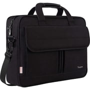 Taygeer Laptop Briefcases for Men, 15.6in Waterproof Work Bag with Laptop Compartment, Black
