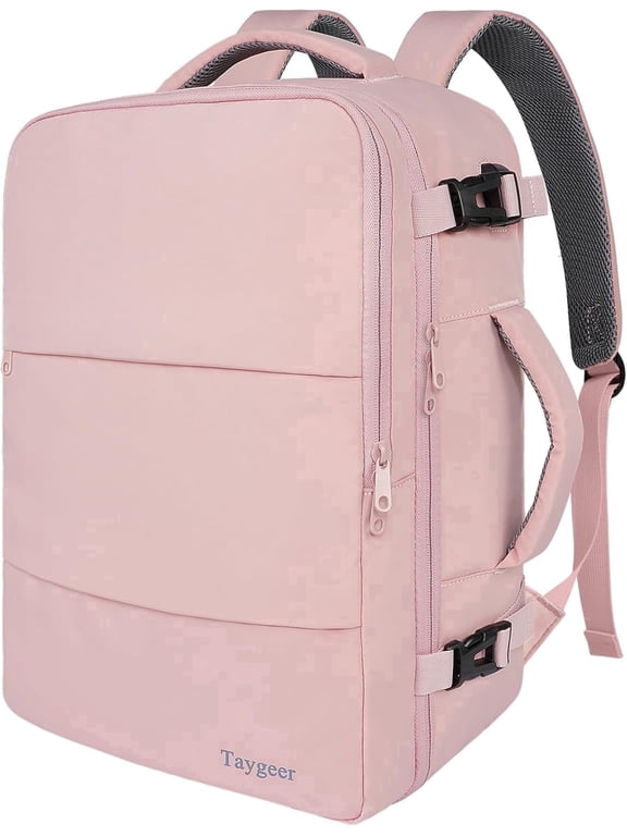 Travel Backpack for Women, Carry on Big Bag , TSA 15.6in Laptop Bag Pink
