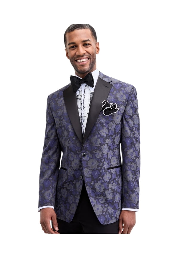 Collection Men's Classic-Fit Floral Jacquard Dinner Jacket 50 R Purple