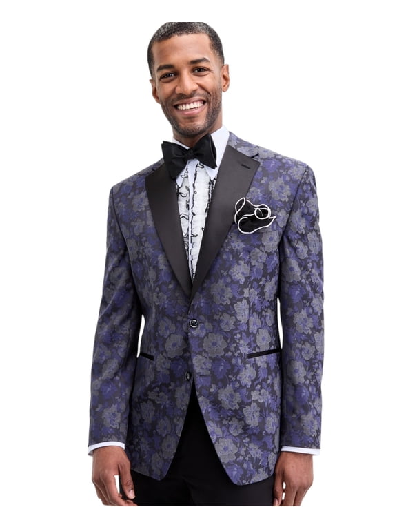 Collection Men's Classic-Fit Floral Jacquard Dinner Jacket 50 R Purple