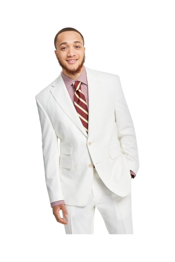 Collection Men's Classic-Fit Solid Suit Separate Jacket 40S Off White