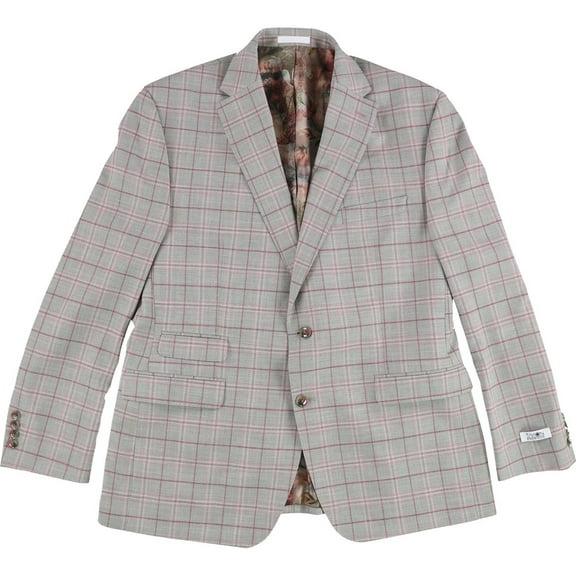 Tayion Collection Mens Classic Two Button Blazer Jacket, Multicoloured, 46 Regular