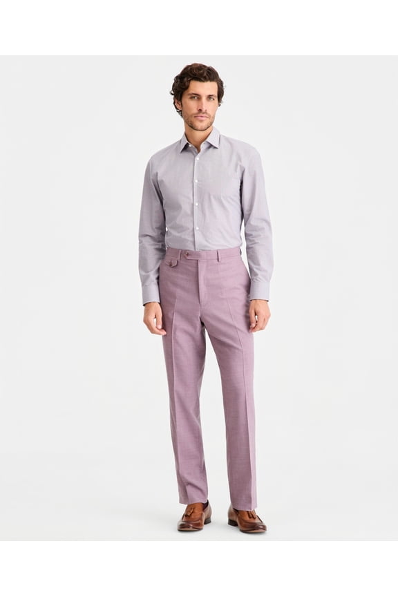 Mens Classic fit  Wool Dress Pants 36 / 32 Purple Solid