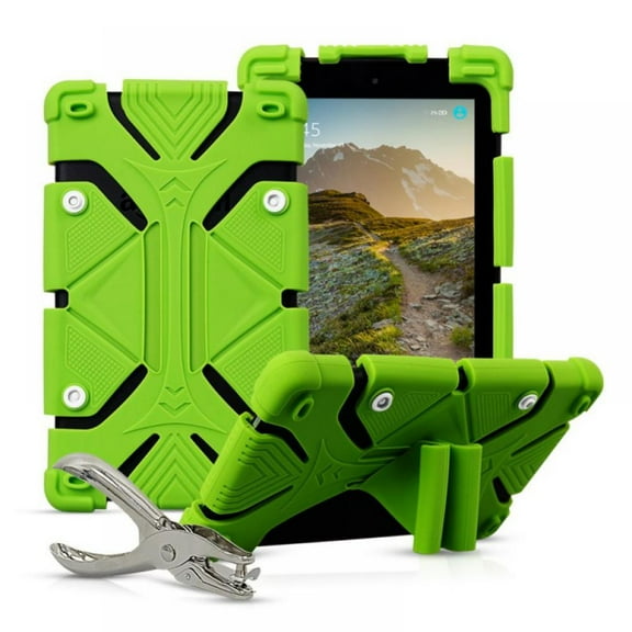 Taykoo 7-8 inch Universal Tablet Case,With DIY Puncher,Stretch Silicone Protective Cover 7"-8" for iPad Mini 1/2/3/4/5, AT&T/Verizon/Alcatel 8" Tablet,Other 7-8 Inch Windows Tablet