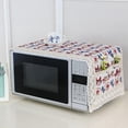 thumbnail image 1 of Taykoo Microwave Oven Cover Dust Oil Proof Cloth with Storage Pockets Cotton Linen Kitchen Toaster Appliance Protector, 1 of 1