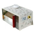 thumbnail image 1 of Taykoo Microwave Oven Cover Dust Oil Proof Cloth with Storage Pockets Cotton Linen Kitchen Toaster Appliance Protector, 1 of 2