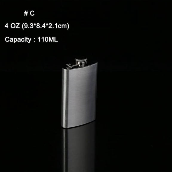 Taykoo Portable 1/3/4/5/6/8/9/10oz Stainless Steel Wine Pot Hip Liquor Whiskey Alcohol Flask Cap and Funnel Hip Flask