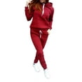 thumbnail image 1 of Lavaport Women Slim Fit Jogging Causal Tracksuit Sports Gym Suit Plus Size, 1 of 1