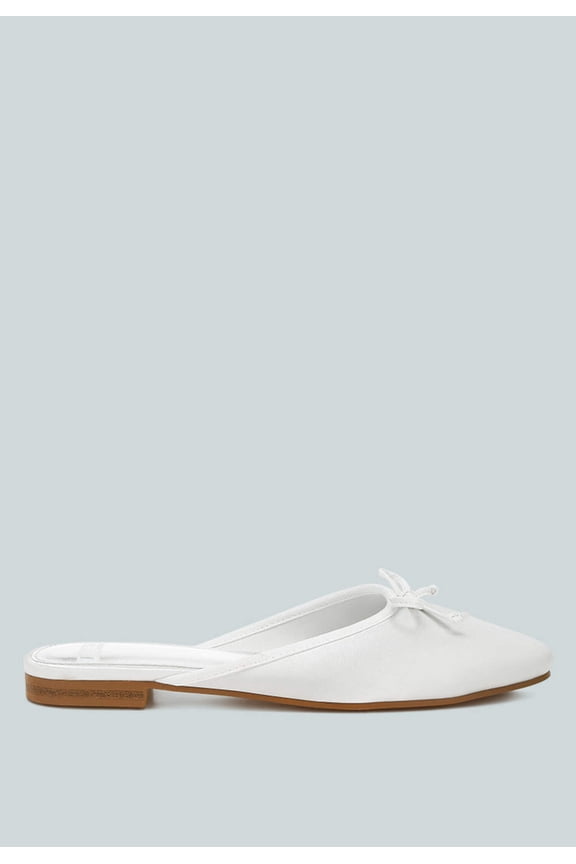Taylena Satin Bow Detail Mules