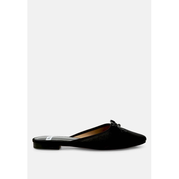 Taylena Satin Bow Detail Mules