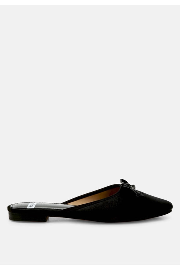 Taylena Satin Bow Detail Mules