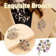 Taylongift Christmas Black X Friday Occident New Party Decoration Diamond Branches Christmas Tree Brooch