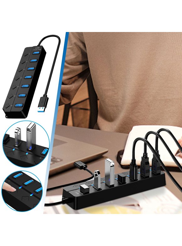 Taylongift Christmas Valentine's Day Seven-port HUB 2.0 Hub Four-port Expander Usb Computer Splitter