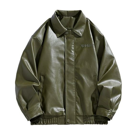 Taylonsss Clearance Men's Fashion Men's Leather Motorcycle Jackets Casual Tops Coats